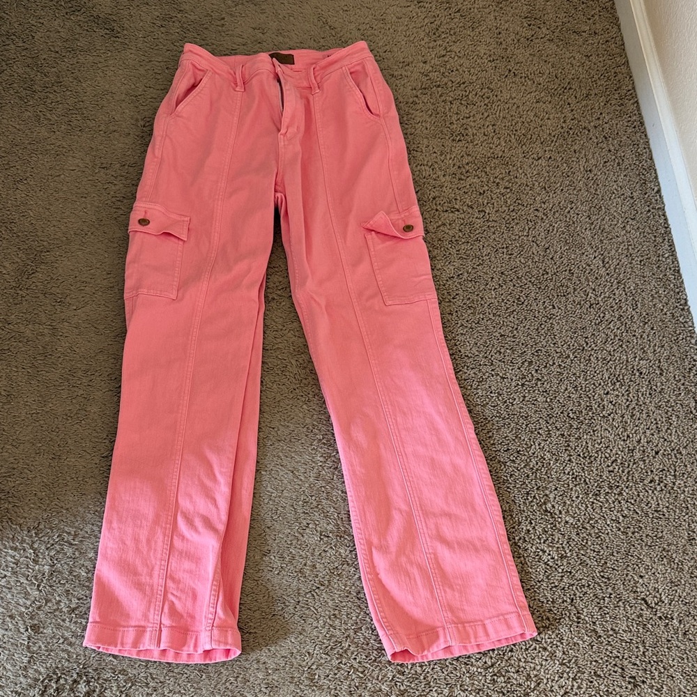 Judy Blue Pink Cargo Jeans